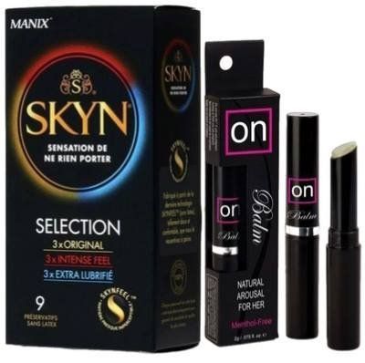 Набір з SKYN Selection (9 шт) + Збудливий суперстійкий бальзам для клітора Sensuva - ON Arousal Balm for Her SOS9673 фото