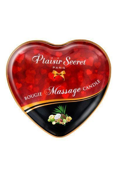 Масажна свічка серце Plaisirs Secrets Exotic Fruits (35 мл) SO1870 фото
