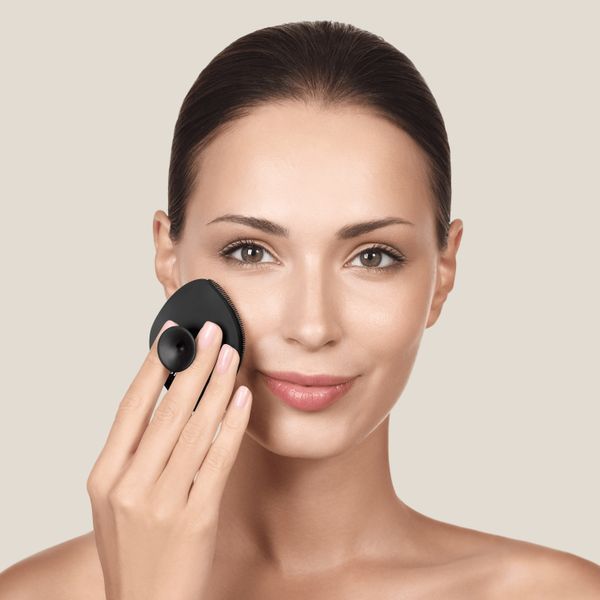 Щітка для обличчя GESKE Facial Brush 4в1 з тримачем gray HB0053 фото
