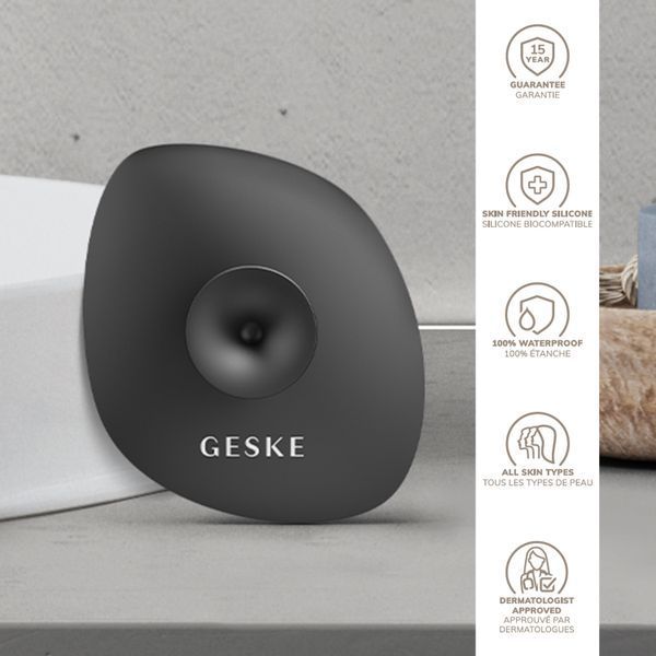 Щітка для обличчя GESKE Facial Brush 4в1 з тримачем gray HB0053 фото