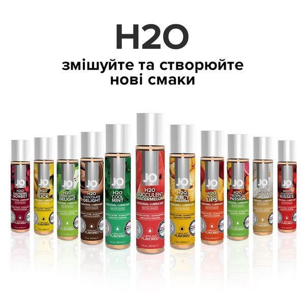 Змазка на водній основі System JO H2O &mdash; Watermelon (120 мл) без цукру, рослинний гліцерин SO1673 фото