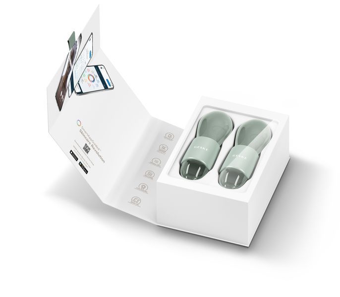 Двойной массажер для глаз GESKE Cool&Warm Duo Eye Massager 7в1 green HB0321 фото