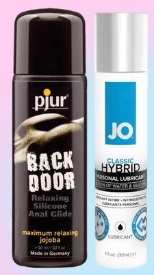 Набір лубрикантів pjur backdoor anal Relaxing jojoba silicone 30 мл + System JO Classic Hybrid (30 мл) LB689 фото