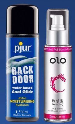 Набір лубрикантів pjur backdoor Comfort water glide 30 мл + OLO 60 мл(зігріваючий) LB222 фото