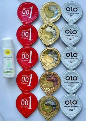 Набір 15 штук Olo + лубрикант pjur Woman Aloe (30 мл) SOS3983 фото