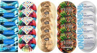 Набор из 25 шт One Oasis Premium + ONE Ribs + ONE Vanish + ONE Tattoo + ONE Sensitive SOS8431 фото