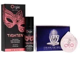 Гель для звуження Orgie&ndash; Tighten (15 мл)+ OLO Benefit &ndash; ультратонкі з пролонгуючим ефектом (10 шт) SOS6735 фото