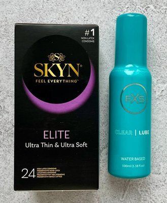 Набор SKYN Elite 24 шт. - Лубрикант EXS Clear Lube 100 мл. SOS2583 фото