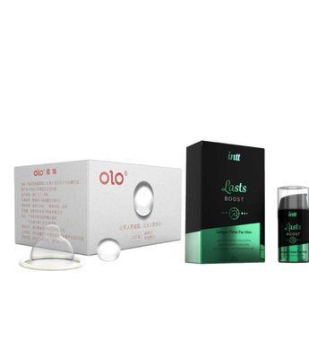 OLO Feeling Ultrathin 5шт.+ Пролонгатор для чоловіків Intt Lasts (15 мл) SOS6559 фото