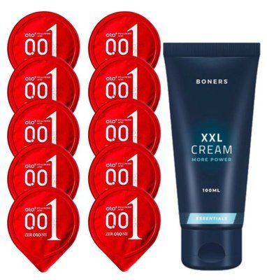 Комплект OLO Warming 001 10 шт + Boners Penis XXL Cream (100 мл) SOS14404 фото