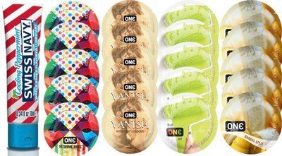 Набор из SwissNavy CoolingPeppermint 10мл + ONERibs + ONE Vanish + ONE Color + ONEBanana SOS8631 фото