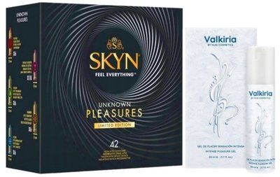 Набор из SKYN Pleasures (42 шт) + гель-стимулятор VALKIRIA Cooling Orgasm Gel (50 мл) от Nuei SOS10041 фото