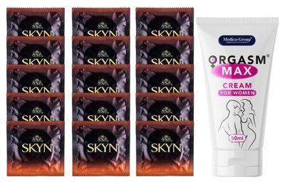 Комплект Skyn Warming 15 шт + Orgasm Max Cream for Women 50 мл SOS14504 фото