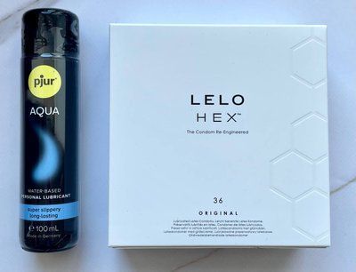 Комплект LELO HEX Original 36 Pack + Лубрикант pjur Aqua 100 мл SOS2033 фото