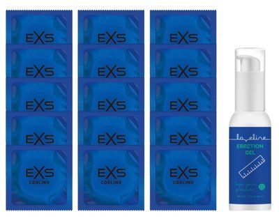 Комплект EXS Cooling 15 шт + Loveline Erection Gel (50 мл) SOS14601 фото