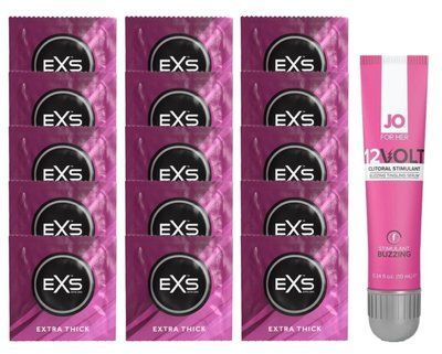 Комплект EXS Extra Thick 15 шт + JO 12VOLT SOS14695 фото