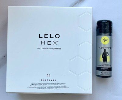 Набір LELO HEX Respect XL 36 Pack &ndash; Стимулювальна змазка pjur Superhero glide 30 мл SOS1983 фото