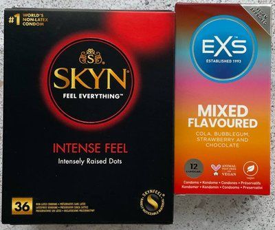 Набір Skyn Intense Feel 36 штук + EXS Mixed Flavoured 12 шт SOS1086 фото