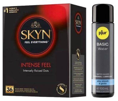 Комплект Skyn ​​Intense feel 36 шт + Pjur Basic Waterbased 100 мл SOS13202 фото