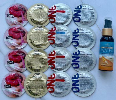 Набір 16 штук ONE Vanish, Tattoo Touch, Flavor Waves, Classic + Sensuva Natural Water-Based Orange Creamsicle (57мл) SOS3883 фото
