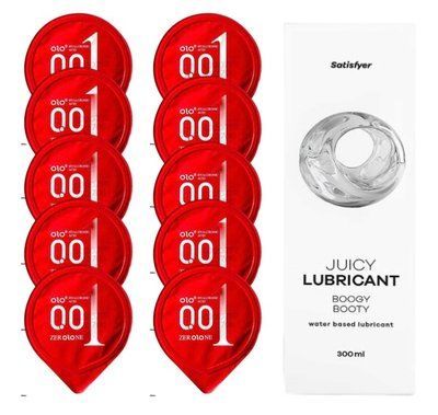 OLO Warming 10 шт. + Лубрикант Satisfyer Boogy Booty 300 мл SOS12502 фото