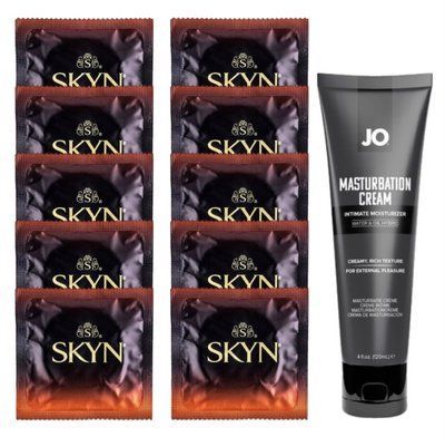 Комплект Skyn Warming 10 шт + JO Masturbation Cream (120 мл) SOS14454 фото