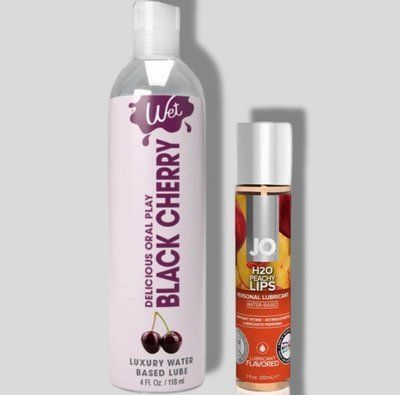 Wet Oral Play Black Cherry (118 мл) + JO Peachy Lips (30 мл) LB889 фото