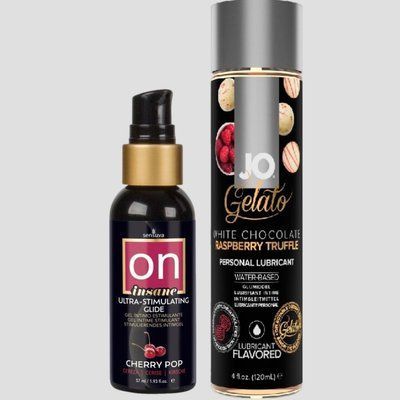 Sensuva Ultra-Stimulating On Insane Cherry Pop (57 мл) + JO GELATO White Chocolate Raspberry (120 мл) LB172 фото