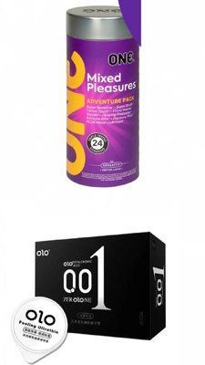 OLO Feeling Ultrathin 10 шт и ONE Mixed Pleasures 24 шт SOS738 фото
