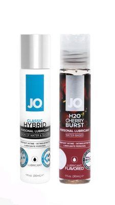Набір лубрикантів System JO Classic Hybrid (30 мл) + System JO H2O Cherry Burst (30 мл) LB59 фото