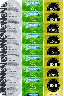 Набір 24 шт ONE Extra Strong + Delay Infinity + EXS Banana SOS7337 фото