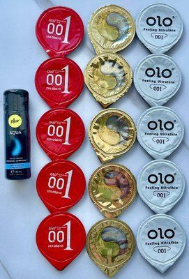 Набір 15 штук Olo + лубрикант pjur Aqua (30 мл) SOS3984 фото