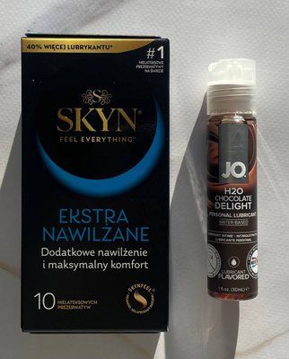 Набор SKYN Extra Lube 10шт + Смазка System JO H2O &mdash; Chocolate Delight (30 мл) SOS2134 фото