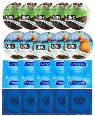 Набір 20 шт ONE Mint Chocolate + ONE Island Punch + Pasante Cooling + EXS Cooling SOS7187 фото