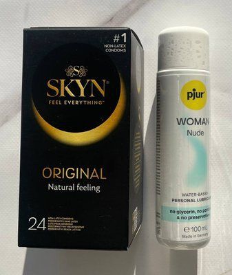 Комплект SKYN Original 24шт + Змазка на водній основі pjur Woman Nude 100 мл SOS2184 фото
