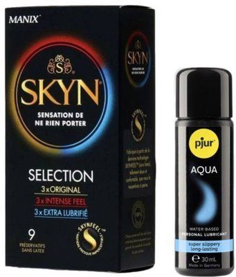Комплект Skyn ​​Selection 9 шт + Pjur Woman Aqua 30 мл SOS13153 фото
