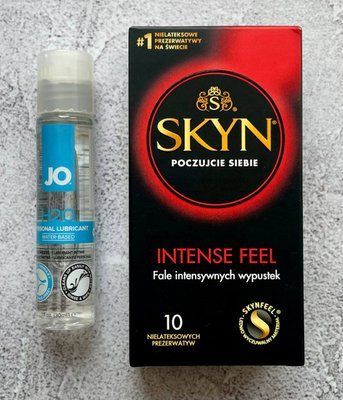 Комплект Skyn Intense Feel 10 шт - Лубрикант System JO H2O ORIGINAL (30 мл) SOS2684 фото