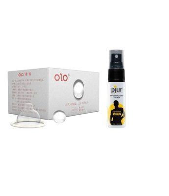 OLO Feeling Ultrathin 5шт. + Пролонгувальний спрей pjur Superhero Spray 20 мл SOS6560 фото