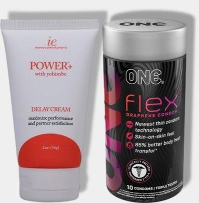 ONE Flex Graphene, 10 шт - Пролонгатор Doc Johnson Power Delay Cream 56 г SOS6056 фото