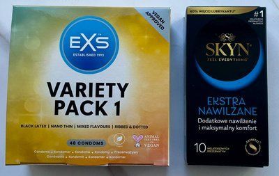 Набір Skyn Extra Lube 10 шт - EXS Mixed Variety Pack 1, 48 штук SOS3084 фото