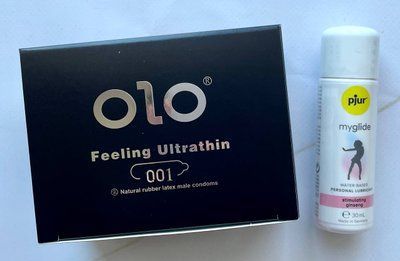 Набір OLO Feeling Ultrathin 001 + Збудлива змазка pjur my glide 30 мл, з женьшенем SOS1933 фото