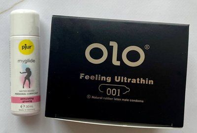 OLO Feeling Ultrathin -001 (10 шт) + Збудлива змазка на водній основі pjur my glide 30 мл SOS1383 фото