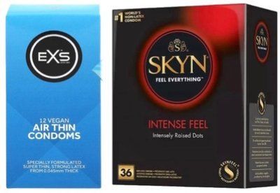 Набор с Skyn Intense feel 36 штук + EXS Air Thin 12 шт SOS7885 фото