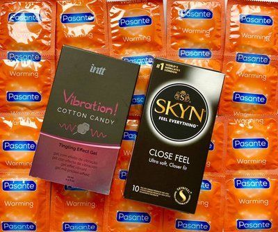 Комплект 22 шт SKYN Close Feel - Pasante Warming + Intt Vibration Cotton Candy (15 мл) SOS1583 фото