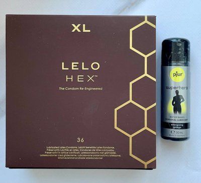 Набір LELO HEX Respect XL 36 Pack &ndash; Стимулювальна змазка pjur Superhero glide 30 мл SOS1984 фото