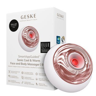 Масажер для обличчя та тіла GESKE Sonic Cool&Warm Face and Body Massager 9в1 starlight HB0282 фото