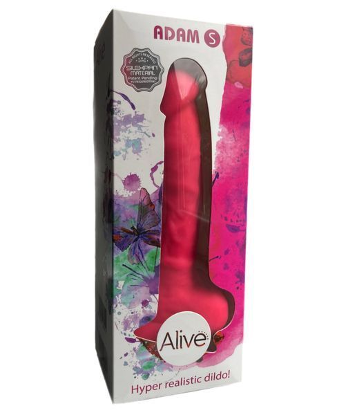Фалоімітатор Alive Adam Pink S, двошаровий, силікон + Silexpan, діаметр 3,8 см AL20311 фото