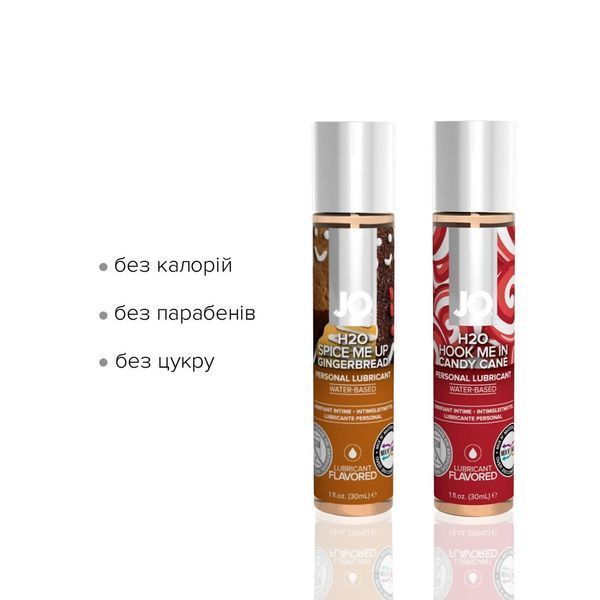 Різдвяний набір лубрикантів System JO Naughty or Nice Gift Set &ndash; Candy Cane & Gingerbread (2&times;30 мл) SO6163 фото