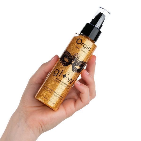 Масло-шимер для тела Orgie &ndash; Glow Shimmering Body Oil (110 мл), чувственный аромат, увлажнение SX1501 фото