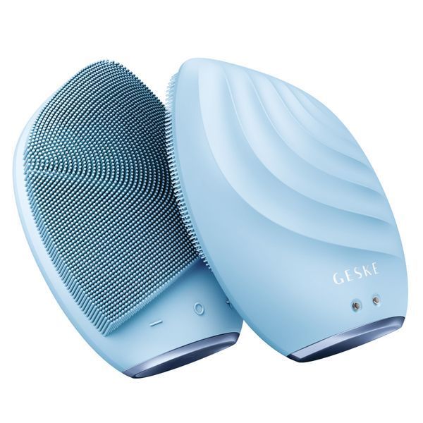 Электронная ультразвуковая щетка для лица GESKE Sonic Facial Brush 5в1 aquamarine HB0072 фото